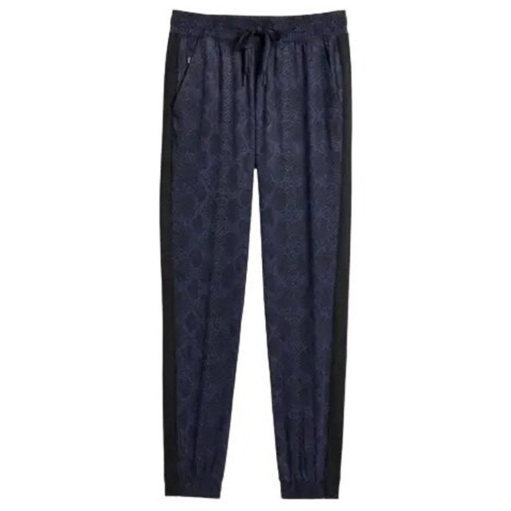 Athleta Brooklyn Jogger Womens 2 Blue Python Printed Athleisure